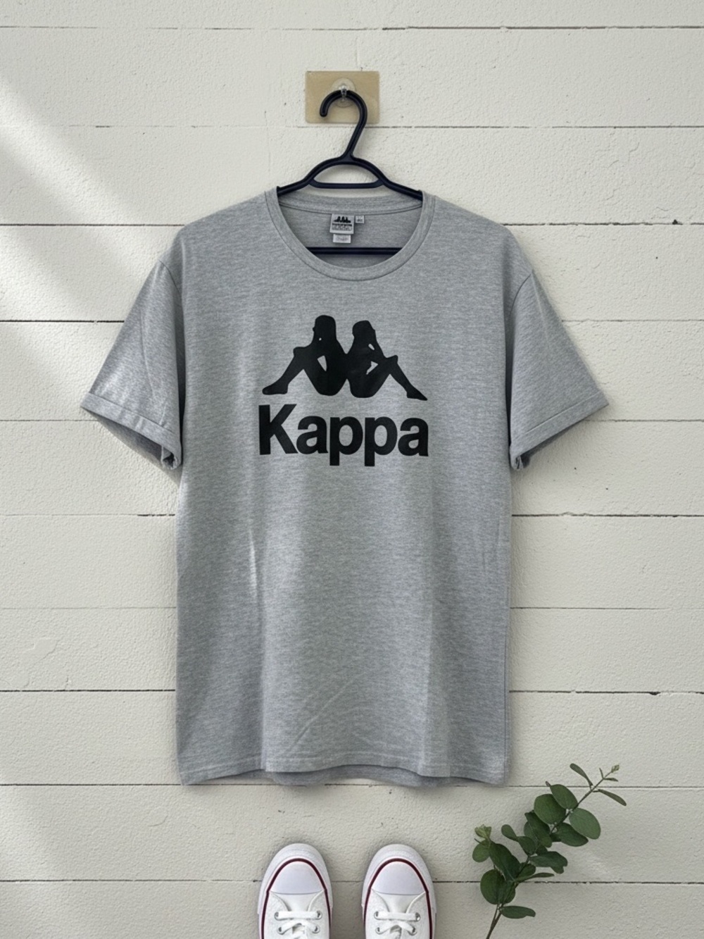 Kappa Logo Graphic T-Shirt Gray Short Sleeve Men’s 2XL